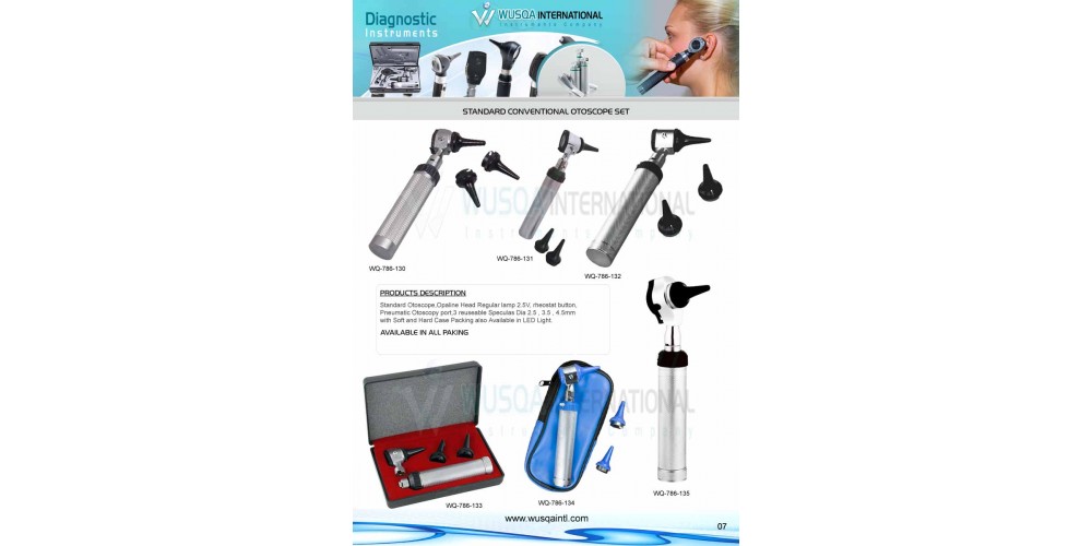 Conventional Otoscope Set